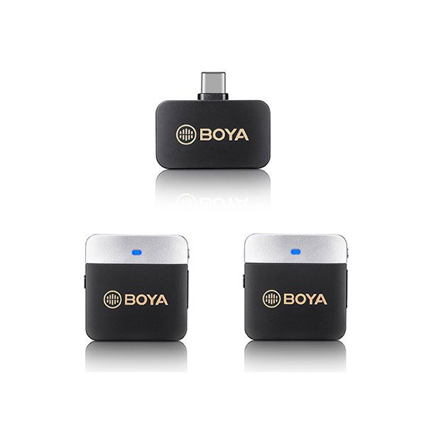 Boya BY-M1V4 2.4GHz Dual-Channel Wireless Microphone System For Android Device